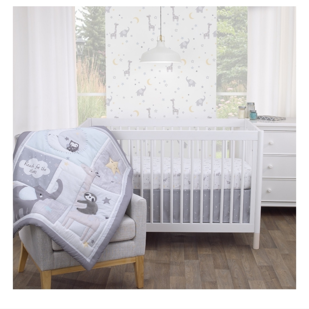 Parent's Choice 3pc Nursery Set Crib Set Over the Moon Animals/Celestial